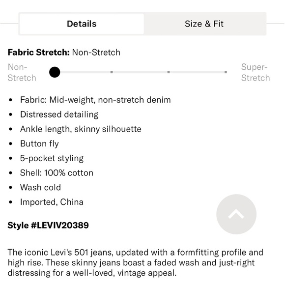 Levi’s 501 Jeans - Picture 8 of 8